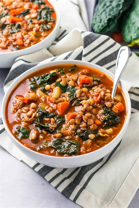 Lentil and Kale Soup - Spoonful of Flavor