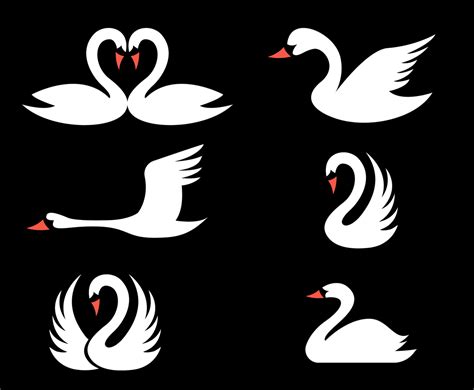 Swan Silhouette Vector at Vectorified.com | Collection of Swan Silhouette Vector free for ...