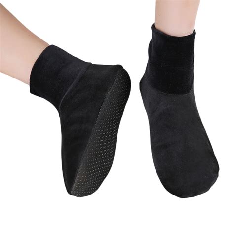 Men's Velvet Slipper Socks with Grips Non Slip Soft Cozy Fleece Lined ...