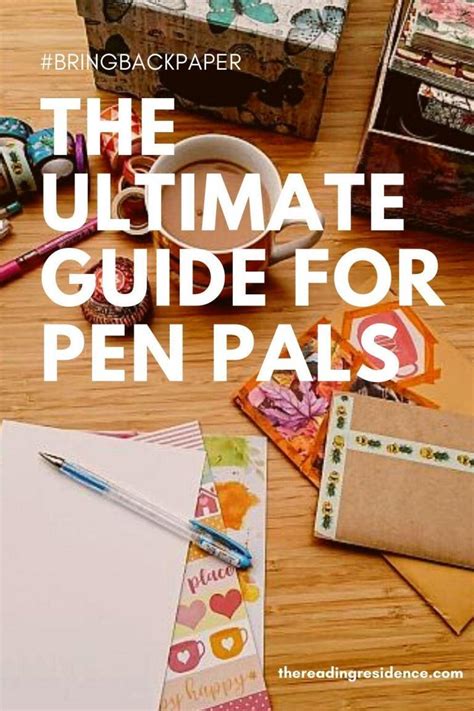 The Ultimate Guide For Pen Pals - The Reading Residence