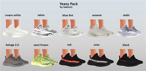 Sims 4 Yeezy Sneakers CC (All Free To Download) – FandomSpot