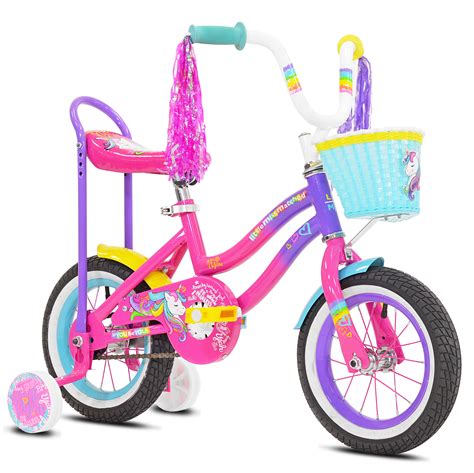 12 inch Peppa Pig Bike Kids Toddler Bicycle w/ Doll Carrier Stabilisers Basket Sporting Goods ...