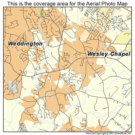 Aerial Photography Map of Wesley Chapel, NC North Carolina