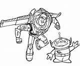 Alien Coloring Toy Story Pages Disney Printable Drawings Template  sketch template