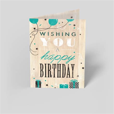 Rustic Wood Birthday Card by Brookhollow