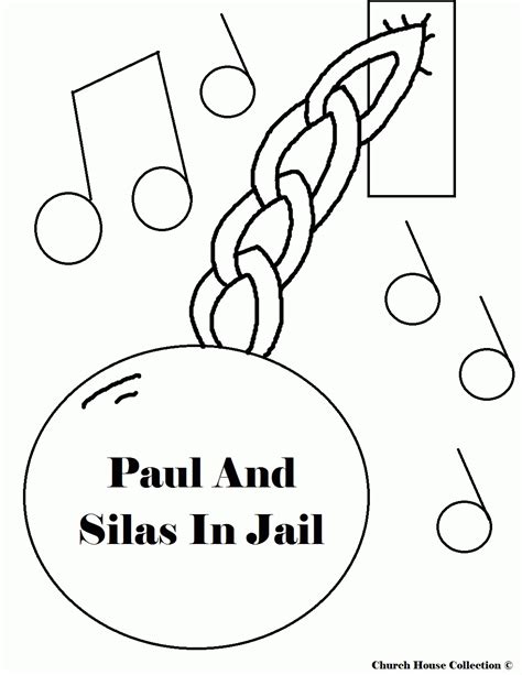 paul and silas coloring page - Clip Art Library