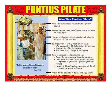 Pontius Pilate | Bible study books, Understanding the bible, Bible study help