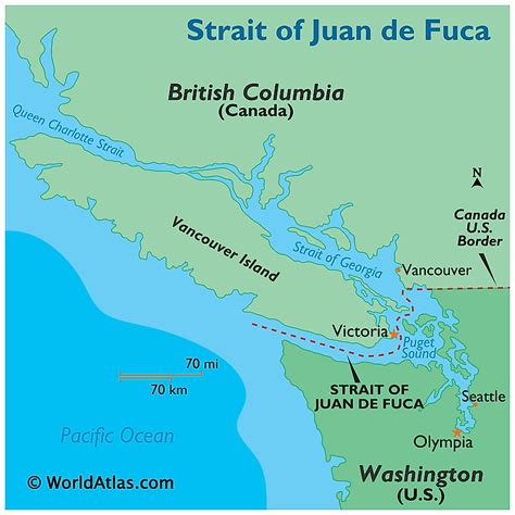 Strait Of Juan De Fuca Map - Virgin Islands Map