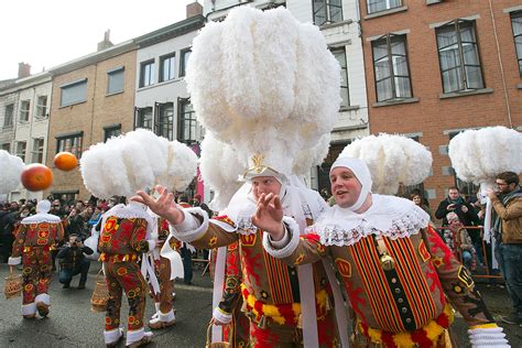 Carnival of Binche: Bizarre masked figures celebrate Mardi Gras in ...