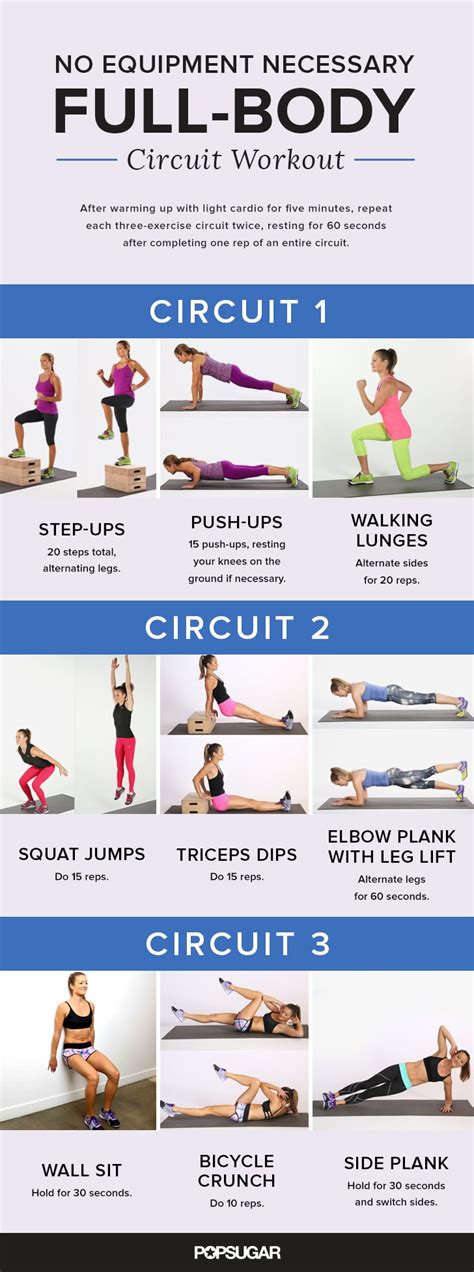 Full Body Circuit Workout to Strengthen Legs, Abs, and Arms | POPSUGAR Fitness