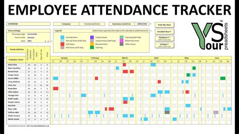 Team Leave Calendar Excel ⋆ Calendar for Planning