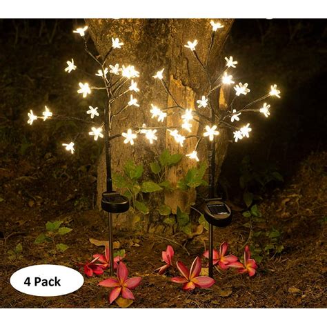 EpicGadget Solar Flower Fairy Light, Warm White Stainless Steel Solar ...