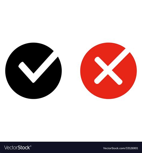 Right wrong icon Royalty Free Vector Image - VectorStock