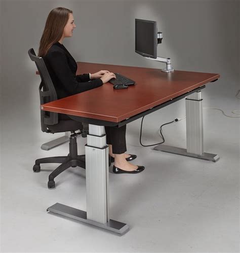 NewHeights™ Corner Height Adjustable Standing Desk | Adjustable height ...