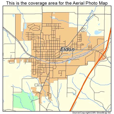 Aerial Photography Map of Eldon, MO Missouri