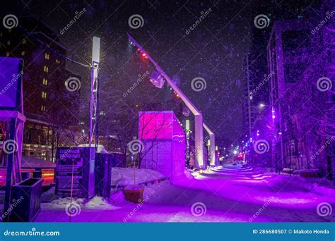 Montreal Night View (Canada) Stock Image - Image of america, country ...