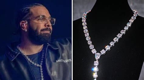 Drake Gets Necklace with 42 Engagement Ring Diamonds for Times He ...