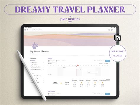 Travel Planner Notion Template Vacation Planner Notion - Etsy Australia