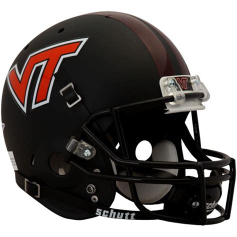 Schutt Virginia Tech Hokies Full Size Replica Football Helmet – Black ...