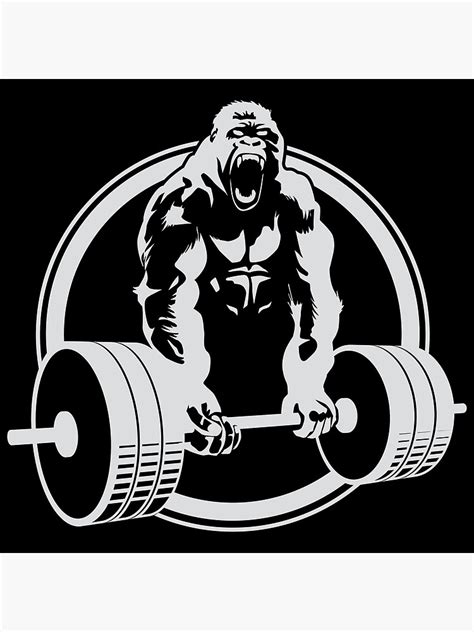 "Gorilla Gym" Poster for Sale by carlhuber | Redbubble