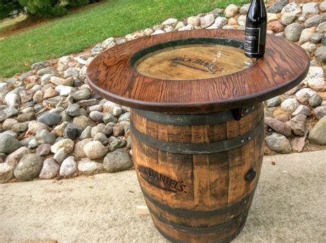 Barrel coffee table, Whiskey barrel coffee table, Whiskey barrel