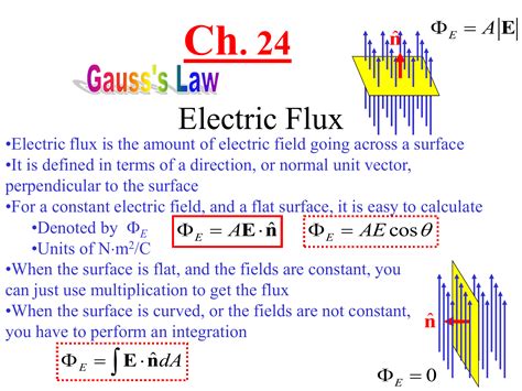 Ch . 24 Electric Flux