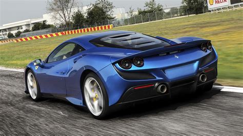 Blue Ferrari F8 Tributo Widescreen Wallpapers 49018 - Baltana