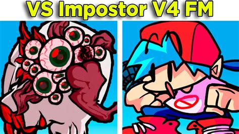 FNF VS Monochrome Impostor | Impostor V4 | FNF Mod/Among US - Game videos