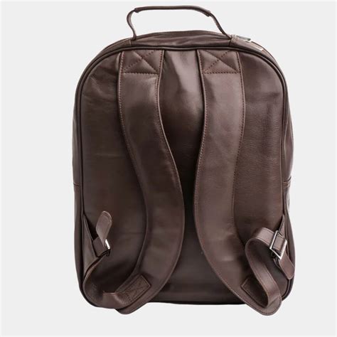 Trio Brown Leather Backpack - Mens Leather Wear