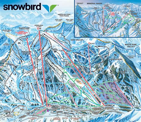 Snowbird Ski Map - skiflicks.com