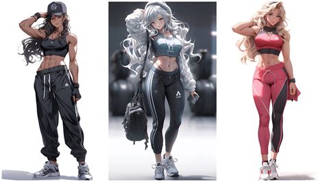 ArtStation - +250 Fitness Anime Girl Concept (4k) | Artworks