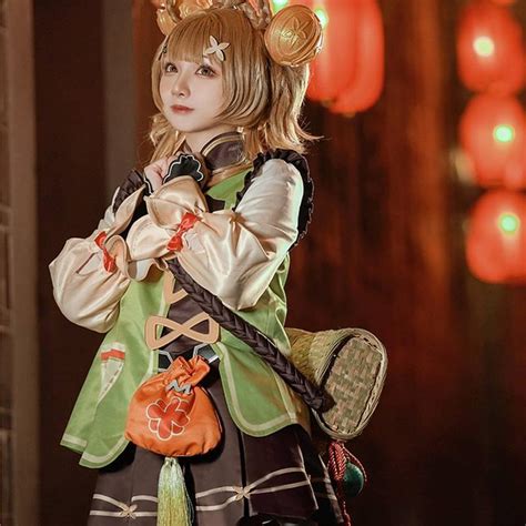 Game Genshin Impact Yaoyao Yao yao Cosplay Costume – Sheincosplay.com ...