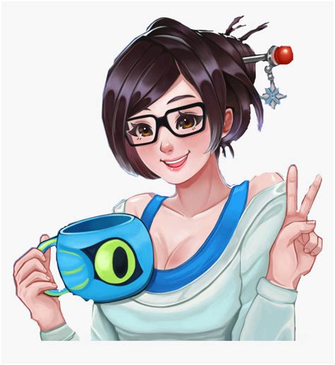 #mei#overwatch #freetoedit - Mei Overwatch Fan Art, HD Png Download , Transparent Png Image ...