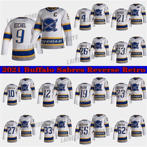 2021 Buffalo Sabres Jersey 2021 Reverse Retro 4 Taylor Hall 9 Jack ...