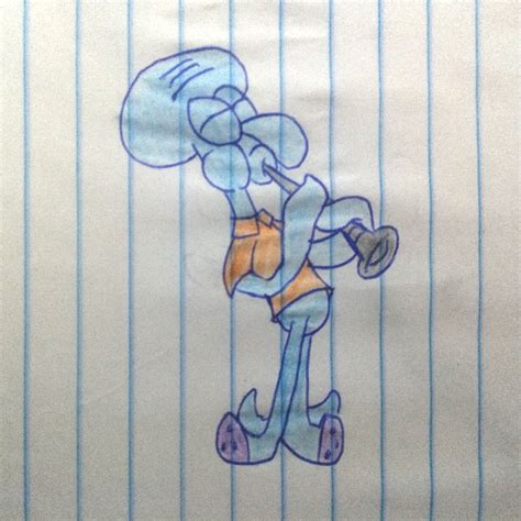 Squidward Playing Clarinet Fanart by CaueCorredor on DeviantArt