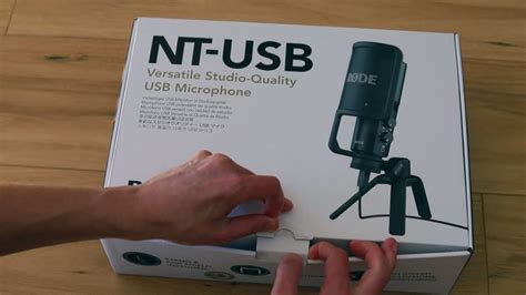 RODE NT-USB MICROPHONE - Unboxing & Setup - YouTube