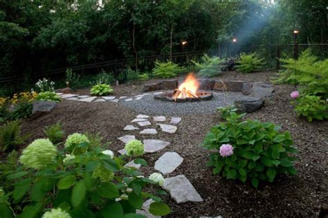50 Fire Pit Landscaping Ideas to Enrich Your Environment | Fire pit landscaping, Backyard fire ...