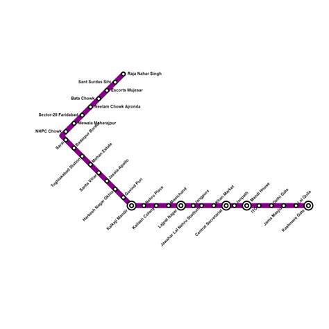 Violet Line Delhi Metr - Find Metro Routes, Maps, Timings, Stations,, Fare