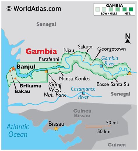 The Gambia Maps & Facts - World Atlas