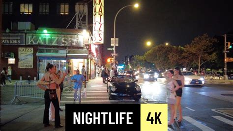 Lower East Side nightlife at Night | New York City🗽4K - YouTube