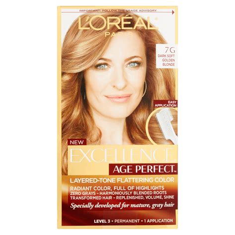 L'oreal Paris Age Perfect Permanent Hair Color, 7g Dark Natural Golden ...