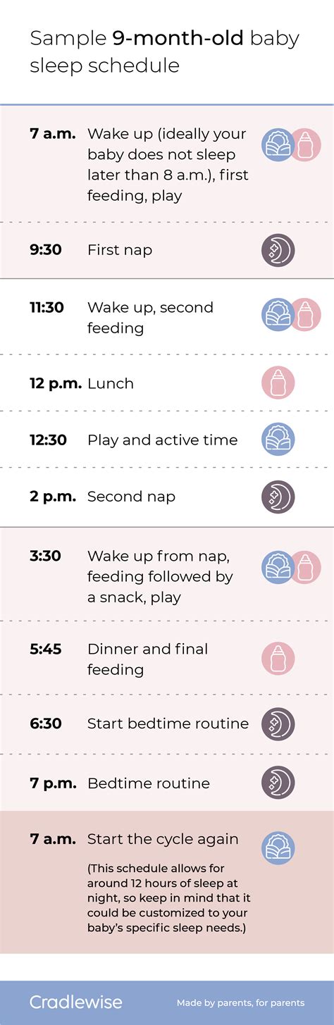 9 month old baby sleep schedule