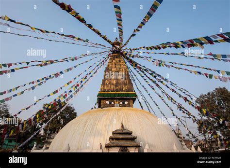 Nepal, Kathmandu, local stupa Stock Photo - Alamy