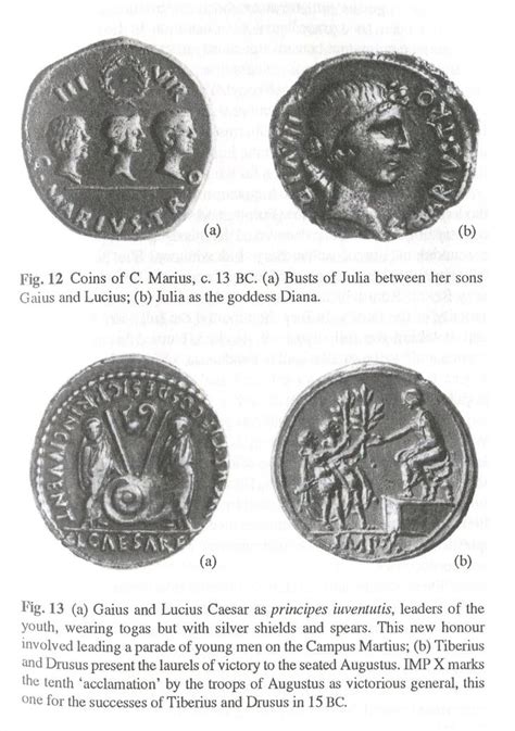 COINS SHOWING JULIA, GAIUS AND LUCIUS | Coins, Ancient coins, Money