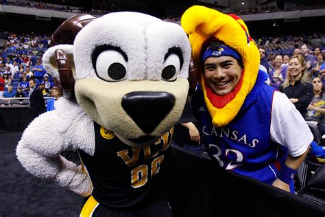 Kansas Jayhawks & Virginia Commonwealth Rams mascot - 2010 NCAA ...