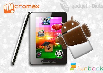 Micromax Fun Book Tablet launched with ICS 4.0 and low price - Android and Mobile Tech