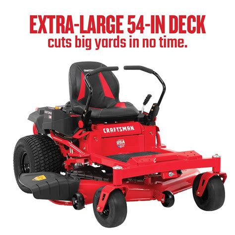 CRAFTSMAN 24-HP Gas Zero-Turn Riding Mower 54-in 24-HP V-twin Zero- Turn Lawn Mower In The Zero ...