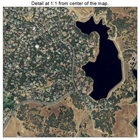 Aerial Photography Map of Rancho Murieta, CA California