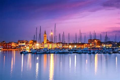 #CivitanovaMarche, #beautyful #landscape from the #sea. Civitanova Marche is located about 20 km ...