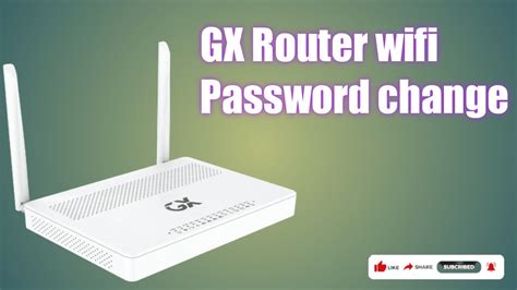 How to Change GX Router WiFi Password I GX Router - YouTube